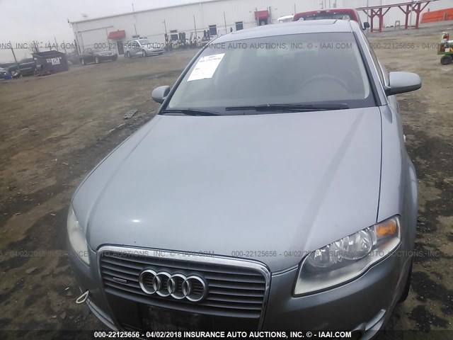 WAUDF78EX6A260771 - 2006 AUDI A4 2.0T QUATTRO GRAY photo 6