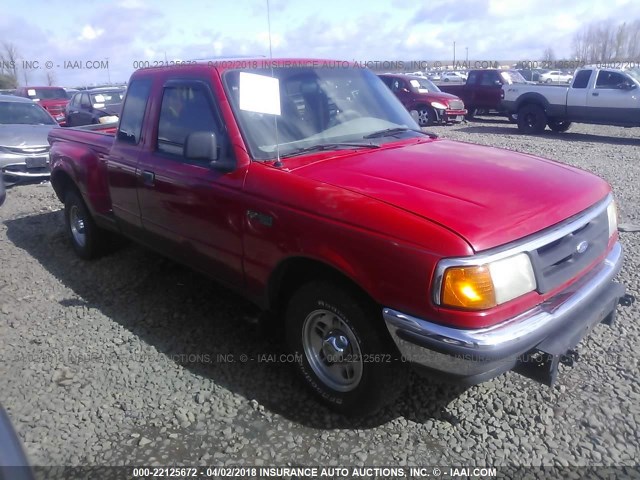 1FTCR14A4VPA59899 - 1997 FORD RANGER SUPER CAB RED photo 1