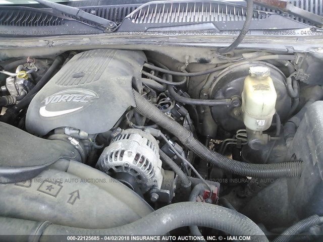 2GCEC19V521342939 - 2002 CHEVROLET SILVERADO C1500 GRAY photo 10