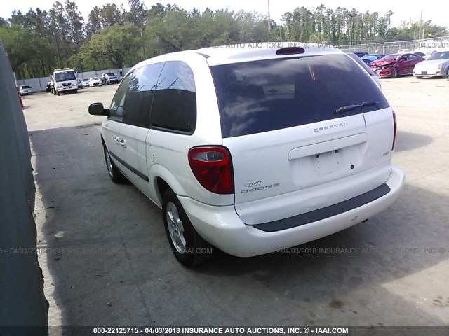 1D4GP45R25B140798 - 2005 DODGE CARAVAN SXT WHITE photo 3