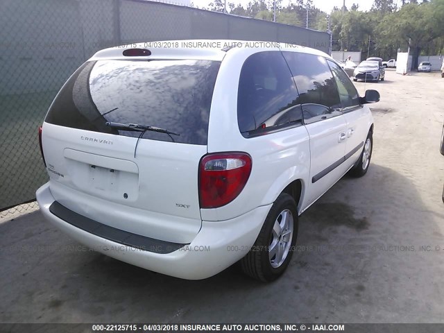 1D4GP45R25B140798 - 2005 DODGE CARAVAN SXT WHITE photo 4