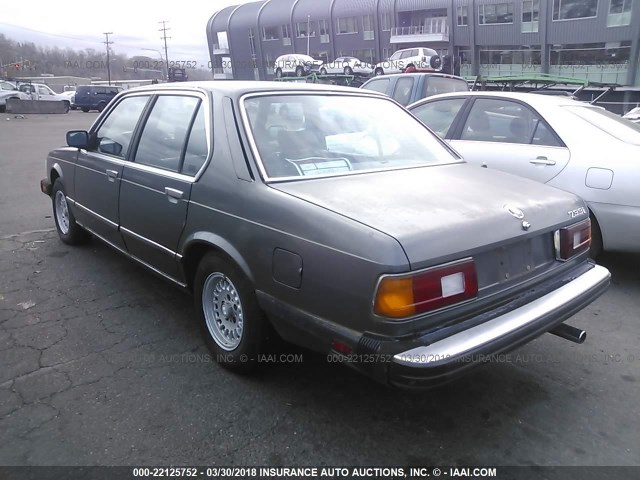 WBAFF8402E9282014 - 1984 BMW 733 I AUTOMATIC GRAY photo 3