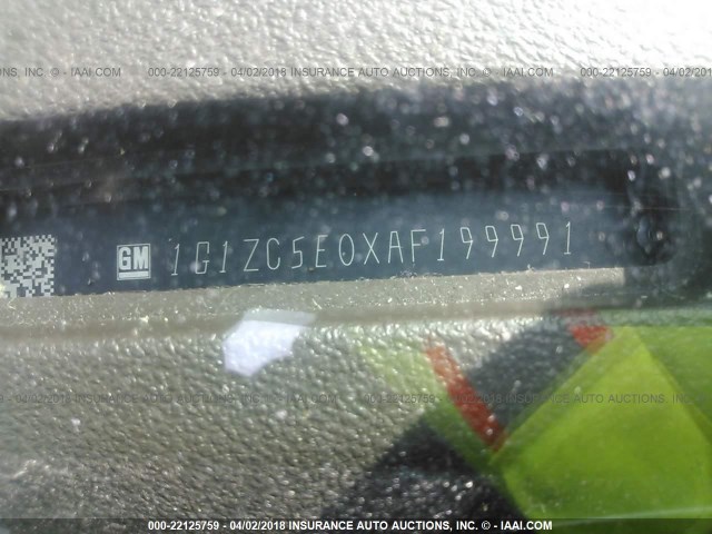 1G1ZC5E0XAF199991 - 2010 CHEVROLET MALIBU 1LT 棕色 照片 9