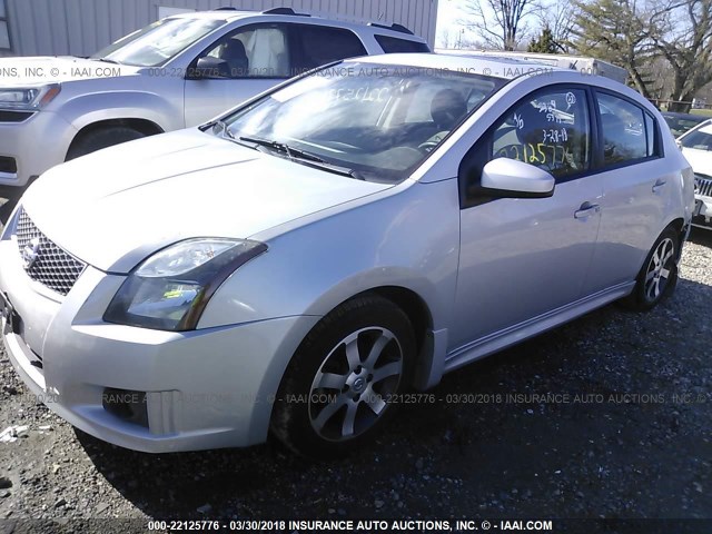 3N1AB6AP0CL708398 - 2012 NISSAN SENTRA 2.0/2.0S/SR/2.0SL SILVER photo 2