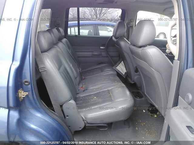 1D4HB58266F173417 - 2006 DODGE DURANGO LIMITED BLUE photo 8