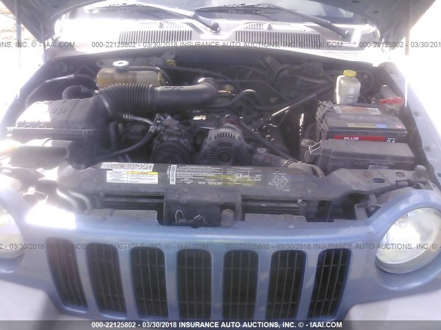 1J4GL48K04W270040 - 2004 JEEP LIBERTY SPORT 蓝色 照片 10