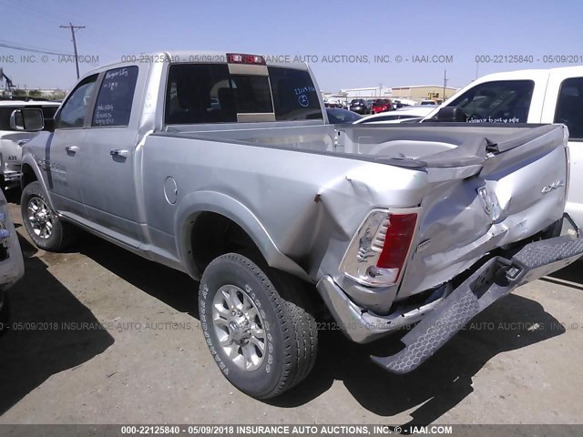 3C6UR5FL6HG725722 - 2017 RAM 2500 LARAMIE SILVER photo 3