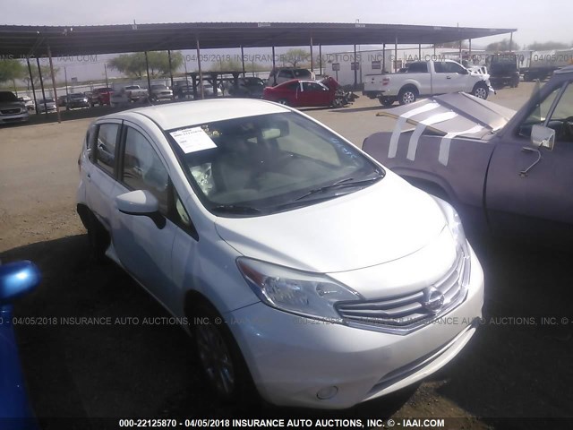 3N1CE2CP5FL382494 - 2015 NISSAN VERSA NOTE S/S PLUS/SV/SL/SR WHITE photo 1