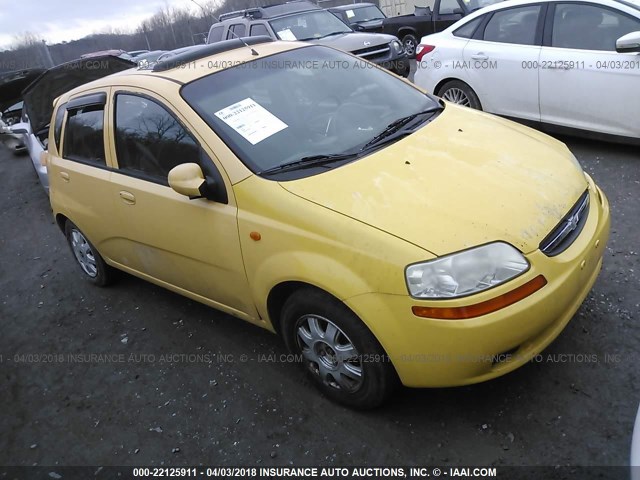 KL1TJ62664B233171 - 2004 CHEVROLET AVEO LS YELLOW photo 1