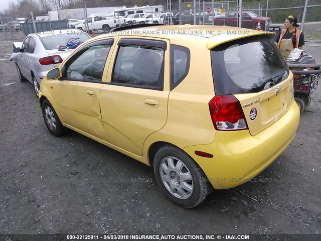 KL1TJ62664B233171 - 2004 CHEVROLET AVEO LS YELLOW photo 3