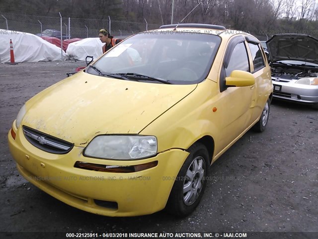 KL1TJ62664B233171 - 2004 CHEVROLET AVEO LS YELLOW photo 6