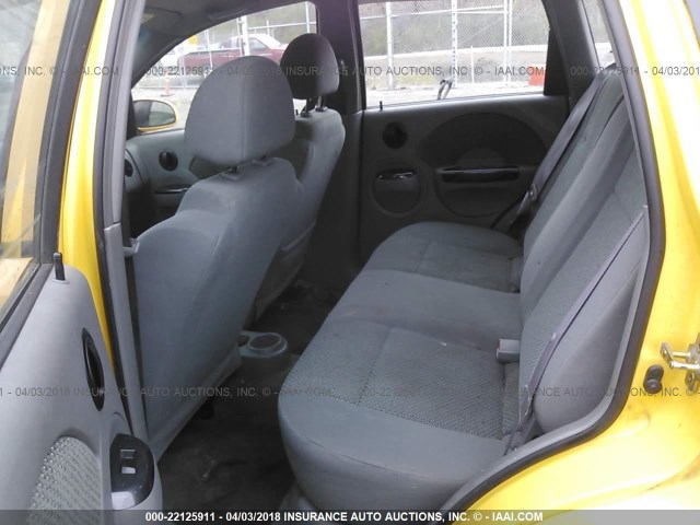 KL1TJ62664B233171 - 2004 CHEVROLET AVEO LS YELLOW photo 8