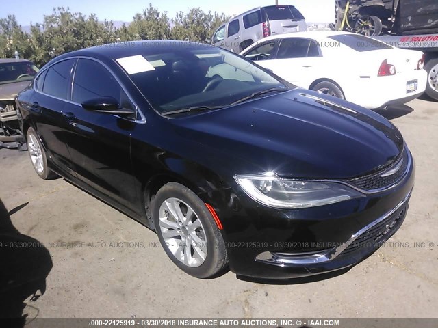 1C3CCCAB1FN748276 - 2015 CHRYSLER 200 LIMITED BLACK photo 1