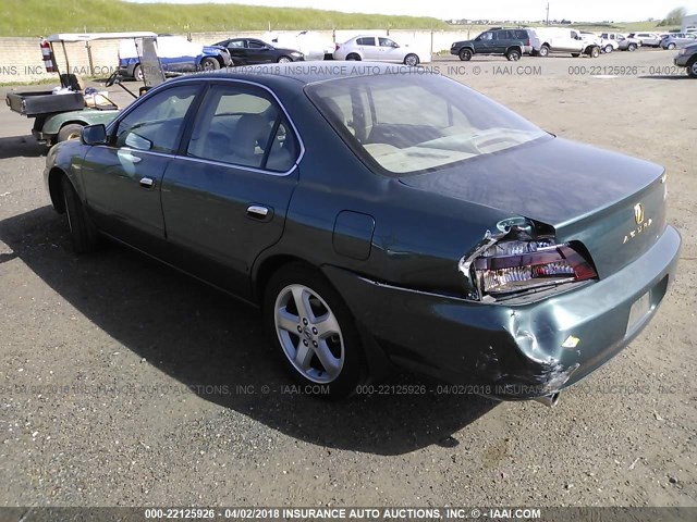 19UUA56822A047859 - 2002 ACURA 3.2TL TYPE-S GREEN photo 3