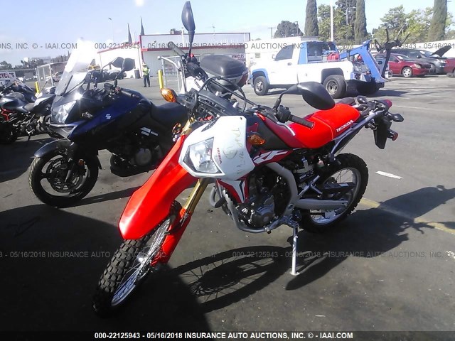 MLHMD4457H5000155 - 2017 HONDA CRF250 L/RL RED photo 2