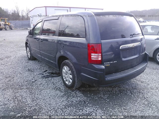 2A8HR44E19R502856 - 2009 CHRYSLER TOWN & COUNTRY LX BLUE photo 3