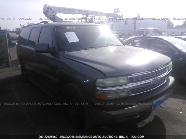 3GNEC16T02G280772 - 2002 CHEVROLET SUBURBAN C1500 GRAY photo 1