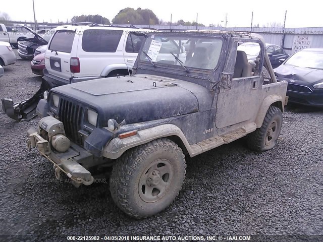 2BCCV81J5HB539052 - 1987 JEEP WRANGLER BLACK photo 2