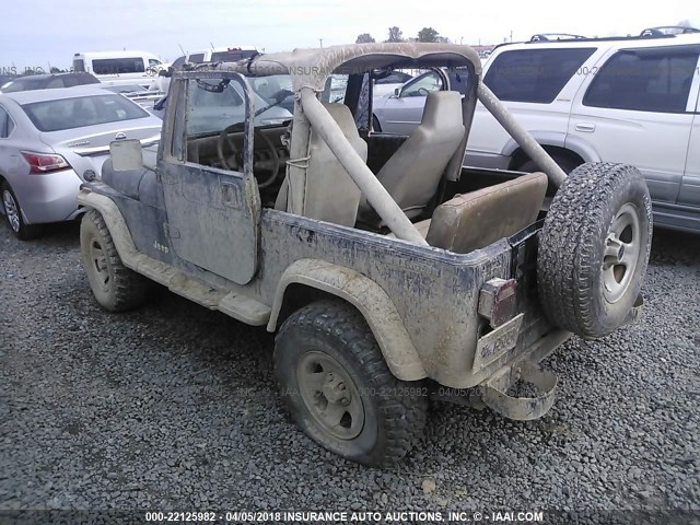 2BCCV81J5HB539052 - 1987 JEEP WRANGLER BLACK photo 3