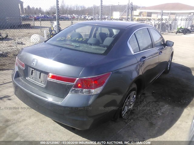 1HGCP2F46BA055193 - 2011 HONDA ACCORD LXP GRAY photo 4