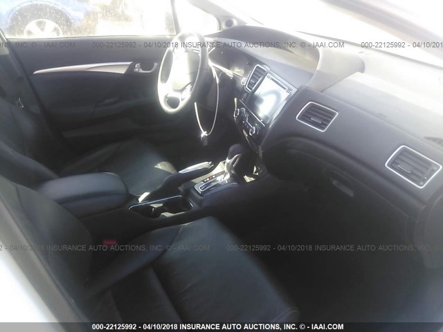 19XFB2F99EE265956 - 2014 HONDA CIVIC EXL WHITE photo 5