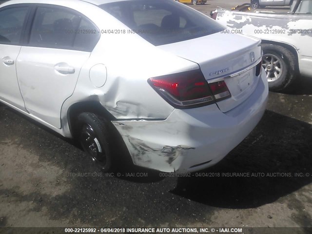 19XFB2F99EE265956 - 2014 HONDA CIVIC EXL WHITE photo 6