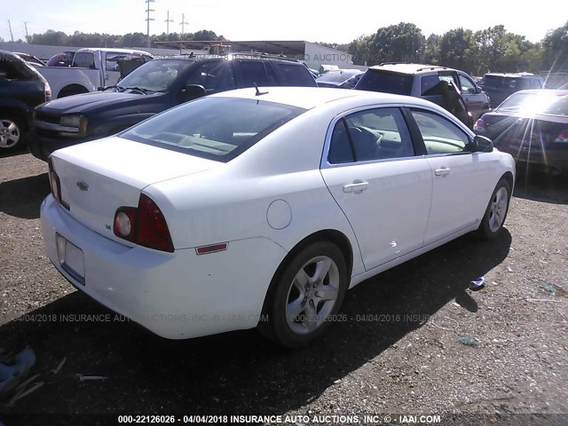 1G1ZG57B09F132900 - 2009 CHEVROLET MALIBU LS თეთრი ფოტო 4