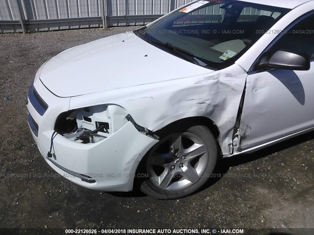 1G1ZG57B09F132900 - 2009 CHEVROLET MALIBU LS თეთრი ფოტო 6