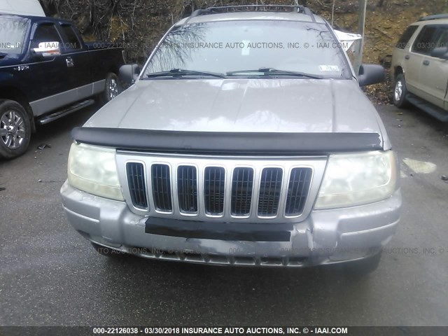 1J4GW58N61C587180 - 2001 JEEP GRAND CHEROKEE LIMITED SILVER photo 6