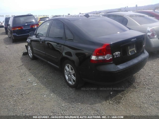 YV1MS382X62199603 - 2006 VOLVO S40 2.4I BLACK photo 3