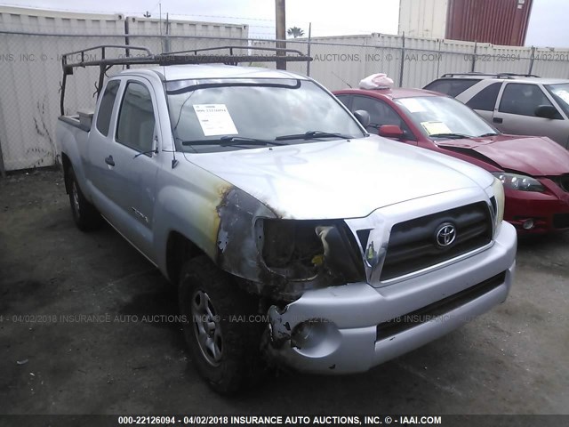 5TETX22N86Z257123 - 2006 TOYOTA TACOMA ACCESS CAB SILVER photo 1