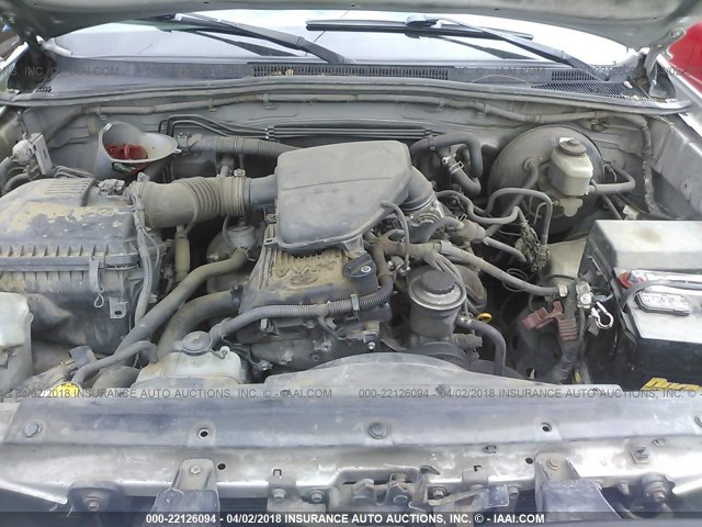 5TETX22N86Z257123 - 2006 TOYOTA TACOMA ACCESS CAB Silber Foto 10