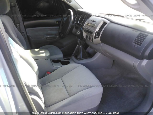 5TETX22N86Z257123 - 2006 TOYOTA TACOMA ACCESS CAB Silber Foto 5