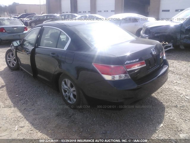 1HGCP2F67CA184496 - 2012 HONDA ACCORD SE BLACK photo 3