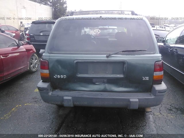 1J4GZ58Y9SC669651 - 1995 JEEP GRAND CHEROKEE LAREDO GREEN photo 6