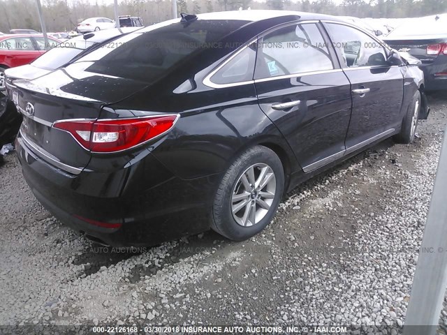 5NPE24AF4GH399471 - 2016 HYUNDAI SONATA SE BLACK photo 4