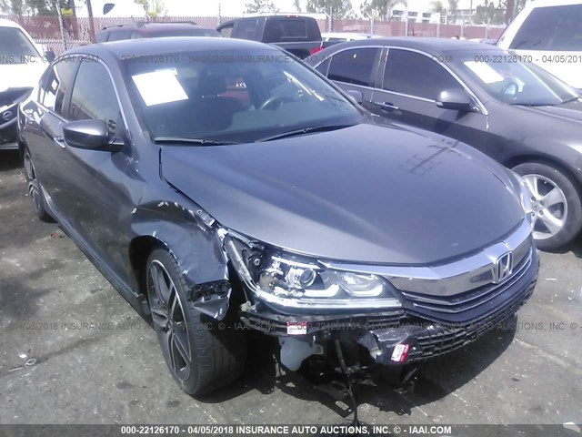 1HGCR2F52GA069263 - 2016 HONDA ACCORD SPORT 灰色 照片 1