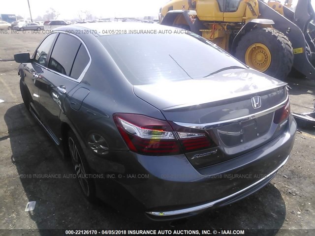 1HGCR2F52GA069263 - 2016 HONDA ACCORD SPORT 灰色 照片 3