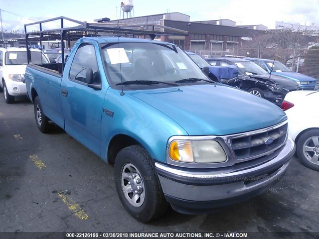 1FTFF2760VKC40742 - 1997 FORD F250 TURQUOISE photo 1