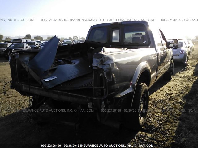 1FTSW20P95EB66592 - 2005 FORD F250 SUPER DUTY GRAY photo 4