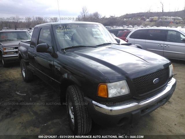 1FTZR15E91PA56812 - 2001 FORD RANGER SUPER CAB BLACK photo 6