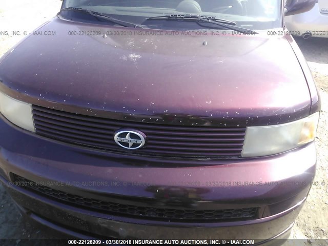 JTLKT324164055189 - 2006 TOYOTA SCION XB მუქწითელი ფოტო 6