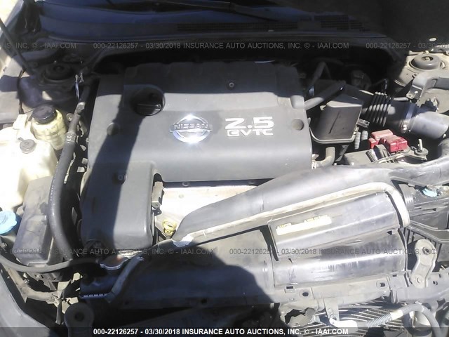 1N4AL11E65N493467 - 2005 NISSAN ALTIMA S/SL GOLD photo 10