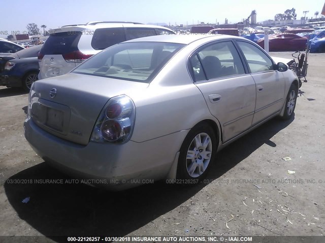 1N4AL11E65N493467 - 2005 NISSAN ALTIMA S/SL GOLD photo 4