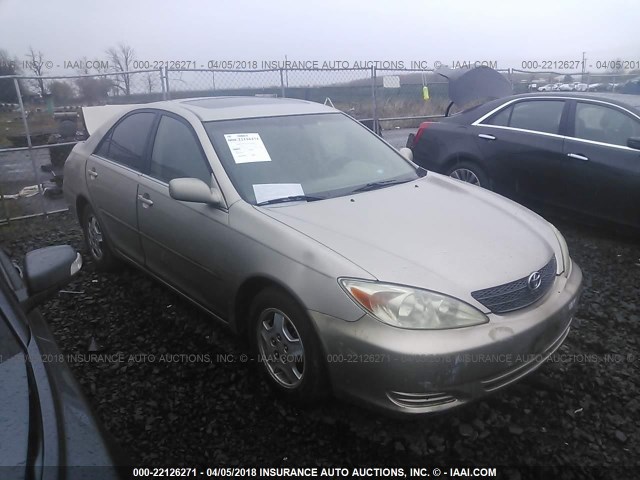 4T1BF32K42U537162 - 2002 TOYOTA CAMRY LE/XLE/SE BEIGE photo 1