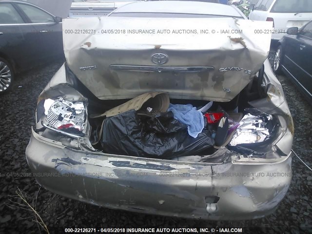 4T1BF32K42U537162 - 2002 TOYOTA CAMRY LE/XLE/SE BEIGE photo 6