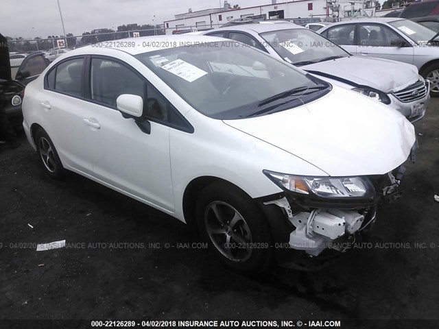 2HGFB2F75FH547372 - 2015 HONDA CIVIC SE WHITE photo 1