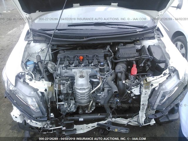 2HGFB2F75FH547372 - 2015 HONDA CIVIC SE WHITE photo 10