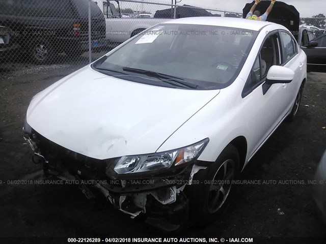 2HGFB2F75FH547372 - 2015 HONDA CIVIC SE WHITE photo 2