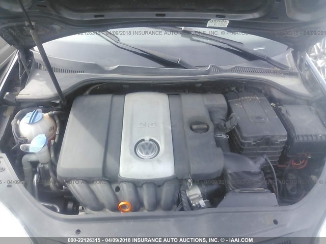 3VWEG71K47M192151 - 2007 VOLKSWAGEN JETTA WOLFSBURG 黑色 照片 10